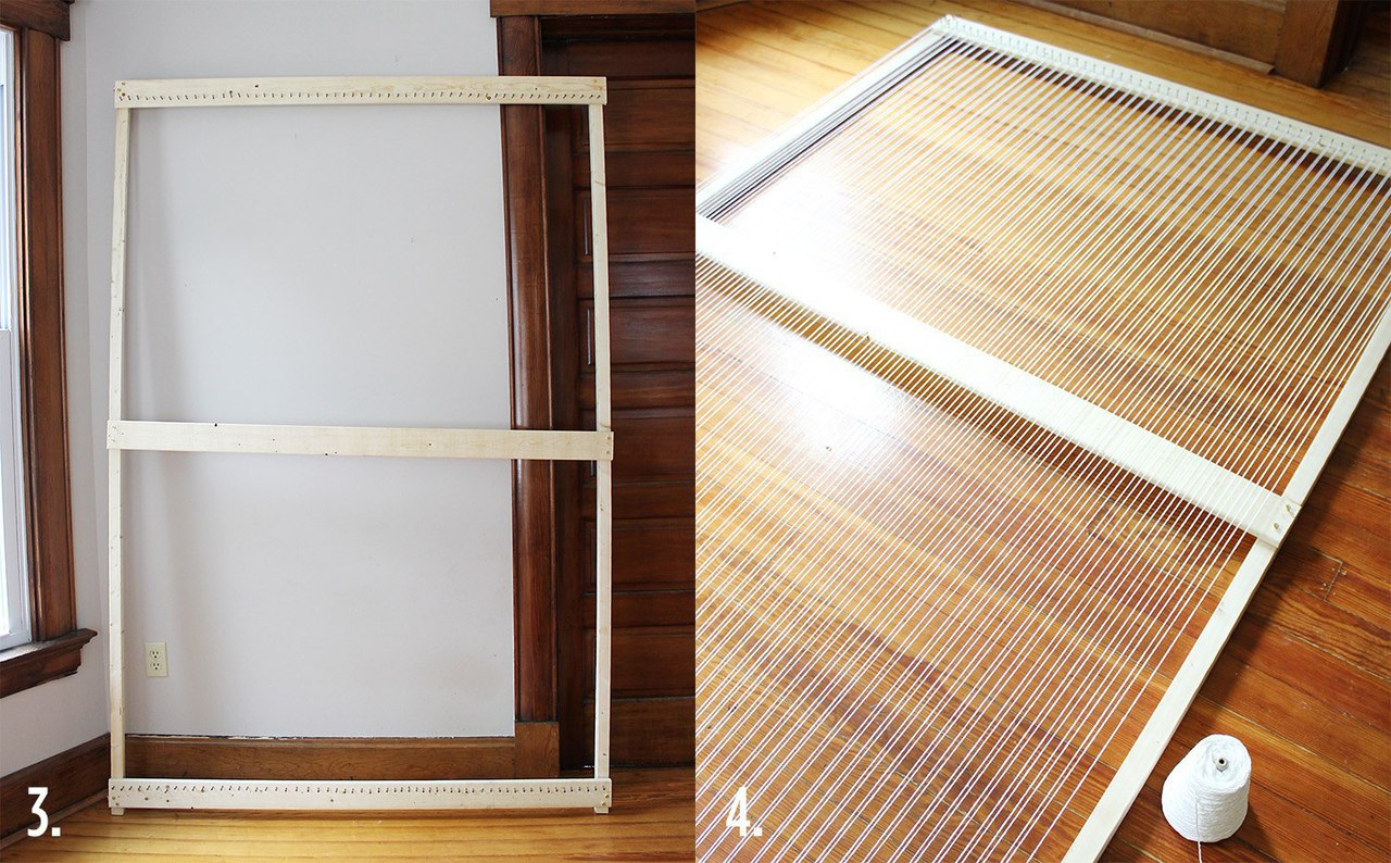 Мастер класс тканый коврик by Rachel Denbow