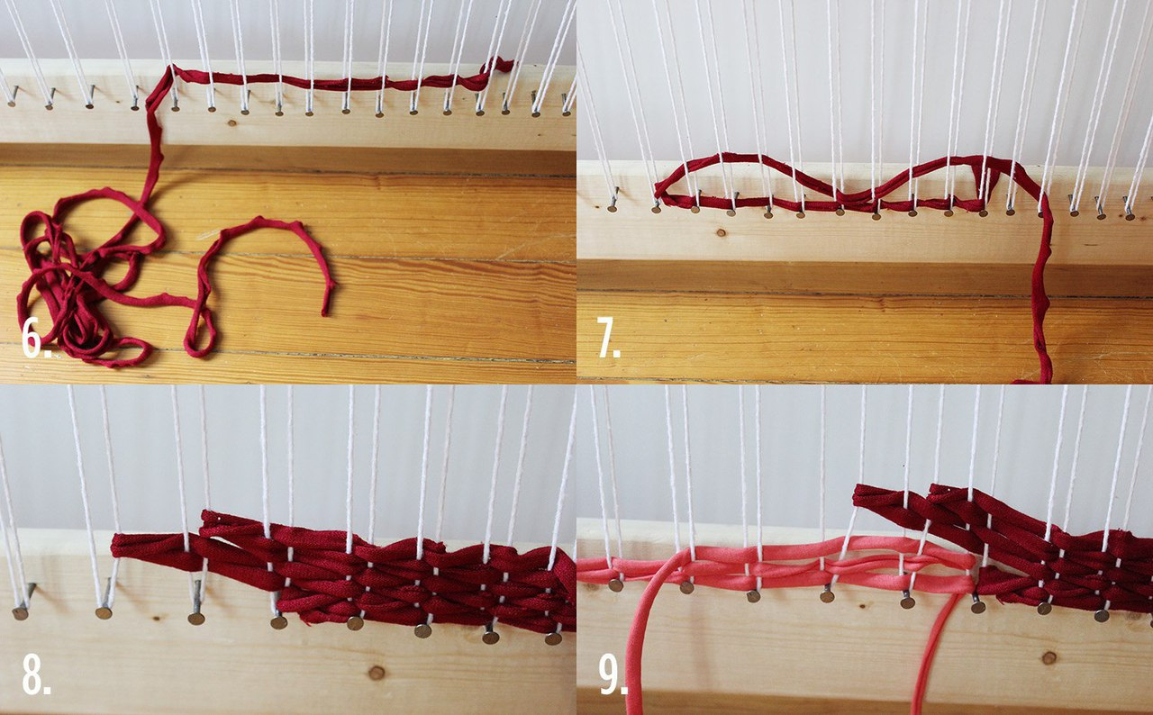 Мастер класс тканый коврик by Rachel Denbow