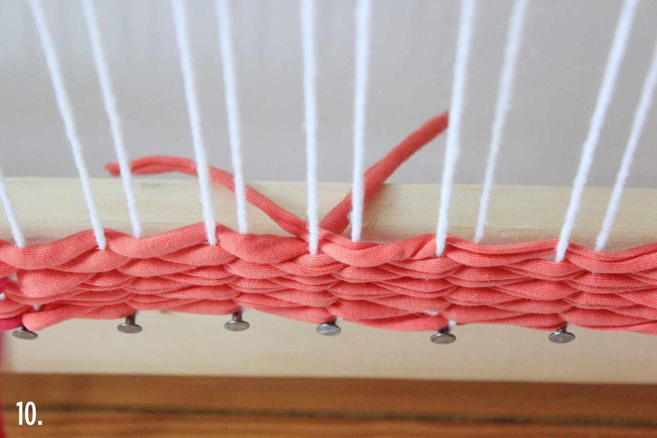 Мастер класс тканый коврик by Rachel Denbow