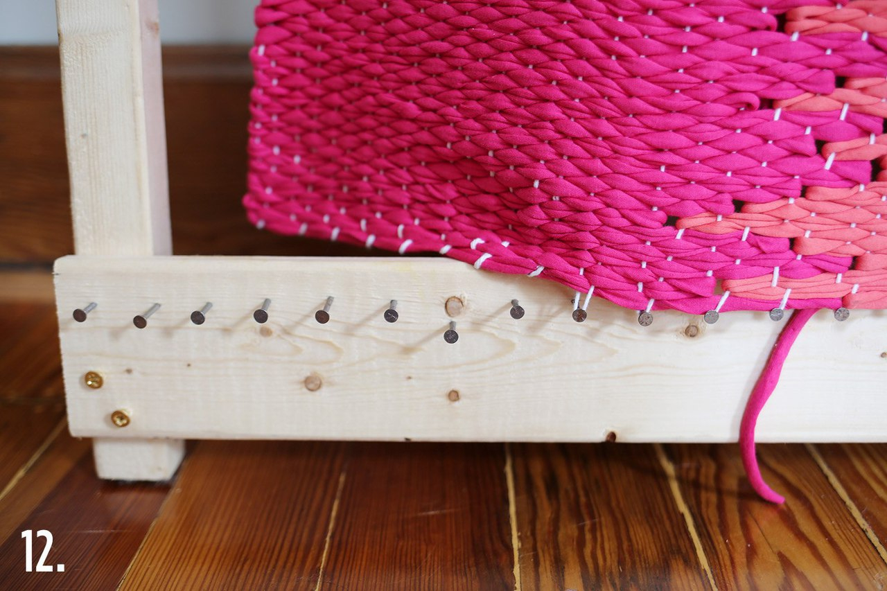 Мастер класс тканый коврик by Rachel Denbow