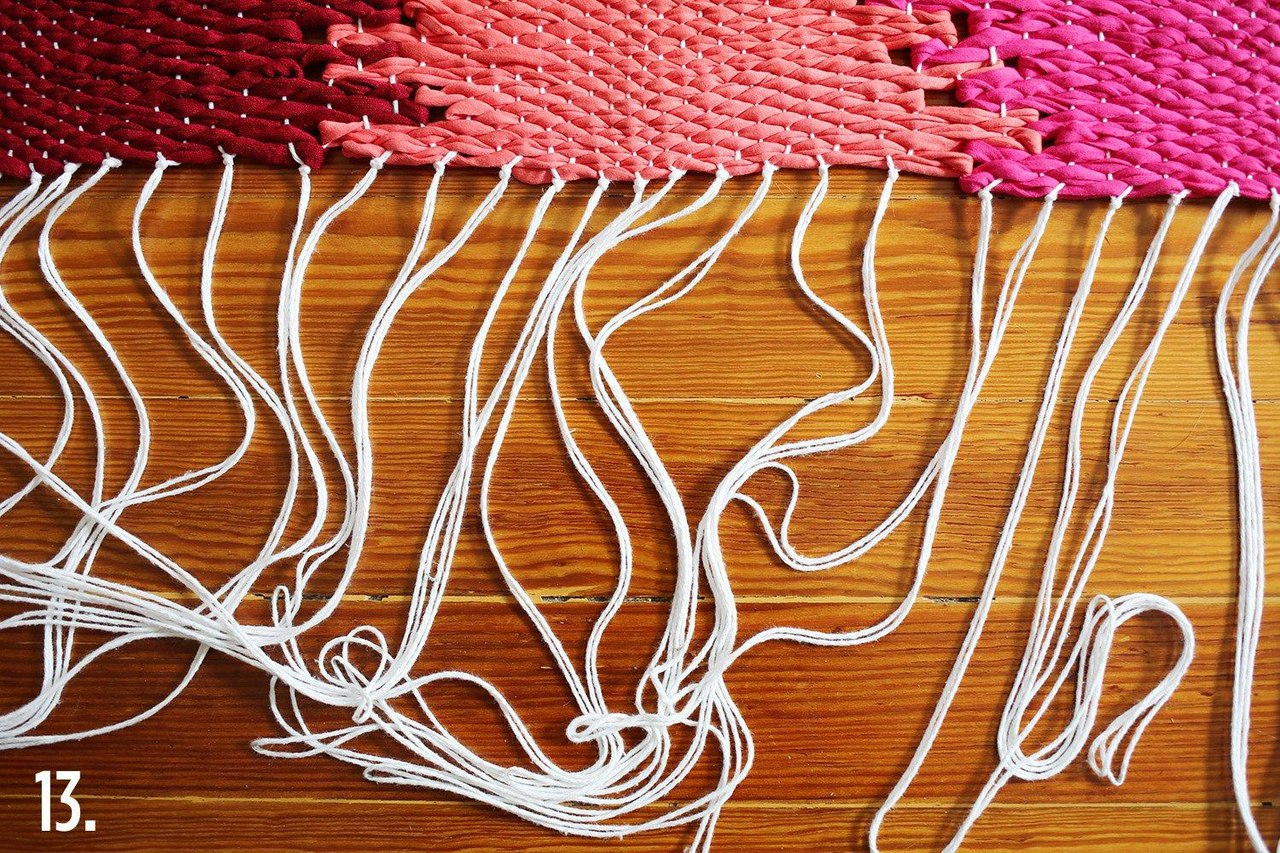 Мастер класс тканый коврик by Rachel Denbow