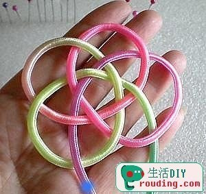 Цветок из шнура