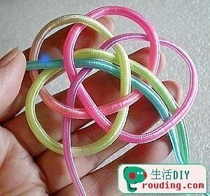 Цветок из шнура