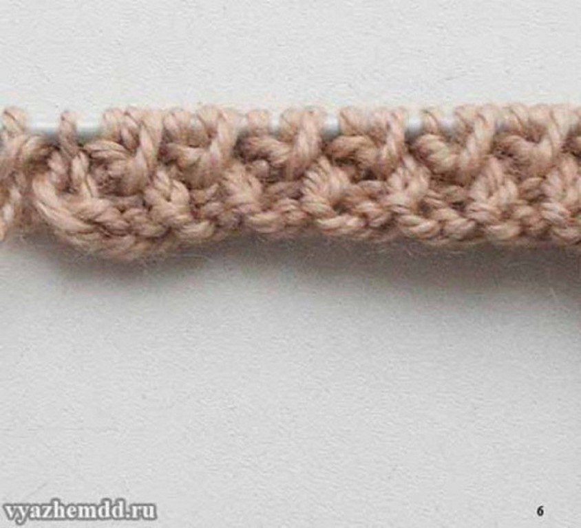 Интересная резинка спицами Интересная резинка спицами