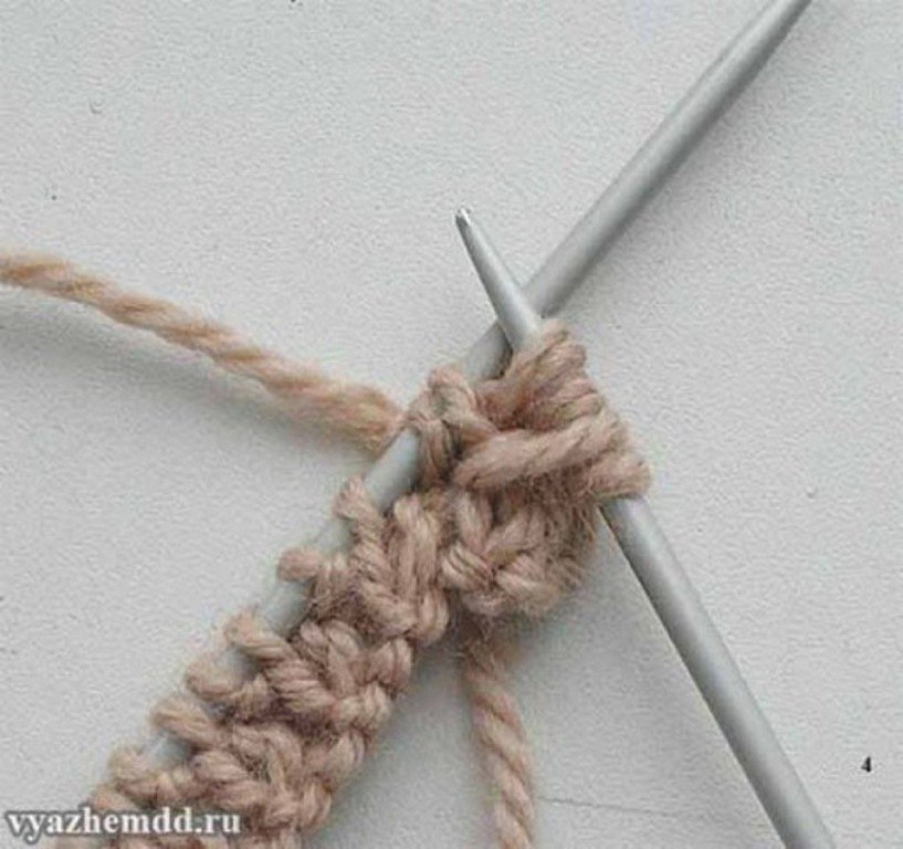 Интересная резинка спицами Интересная резинка спицами