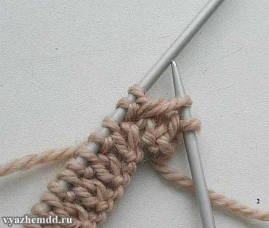 Интересная резинка спицами Интересная резинка спицами