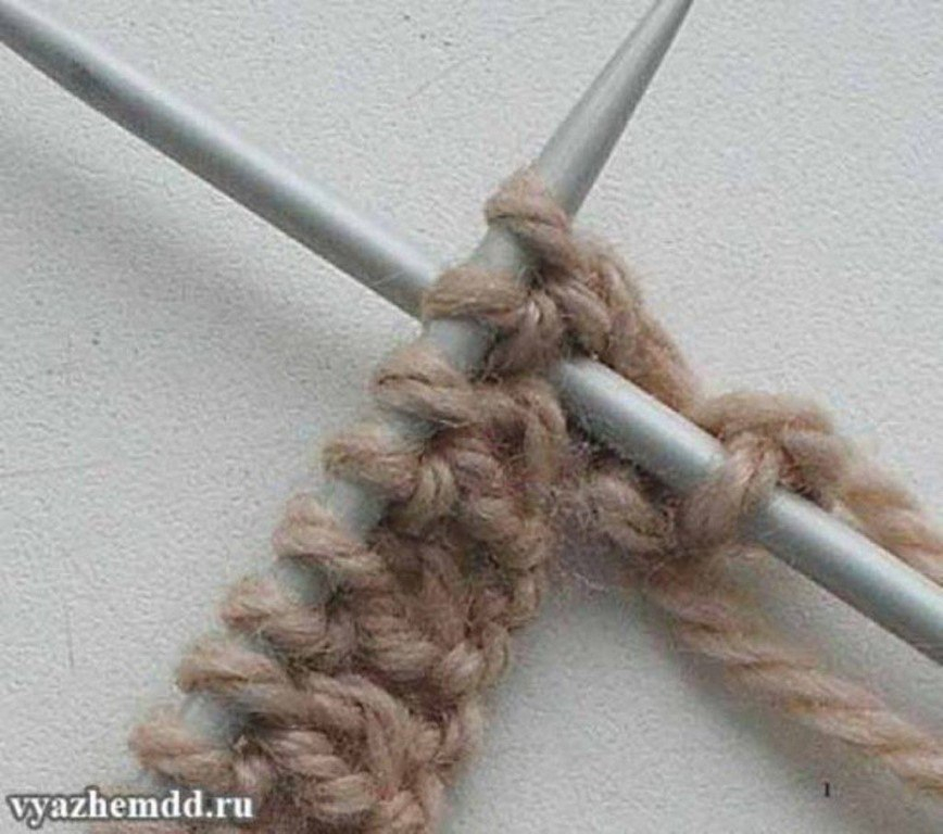 Интересная резинка спицами Интересная резинка спицами