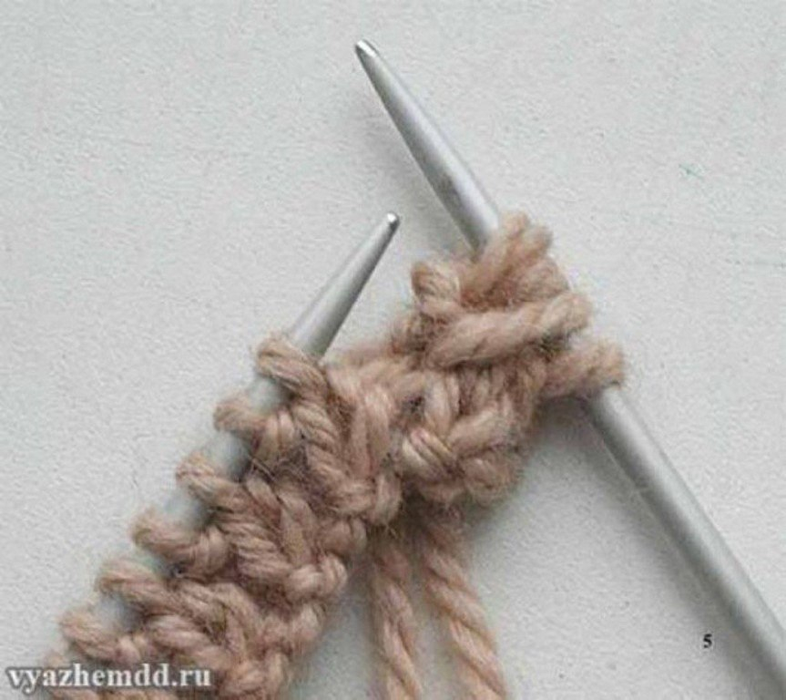 Интересная резинка спицами Интересная резинка спицами