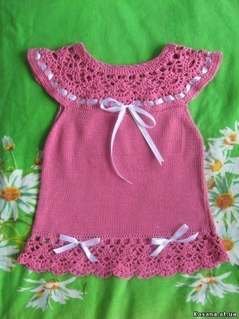 Ажурный летний костюмчик для девочки