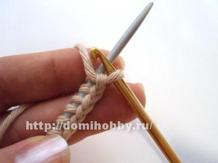 Хитрости вязания: Набор петель косичкой