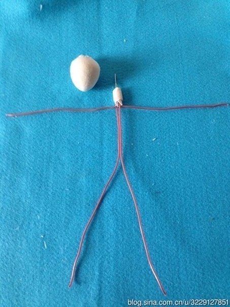 Кукла на проволочном каркасе