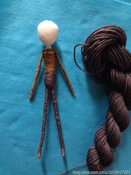 Кукла на проволочном каркасе