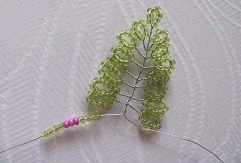 Потрясающая композиция из бисера Вереск