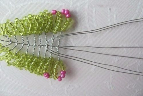 Потрясающая композиция из бисера Вереск