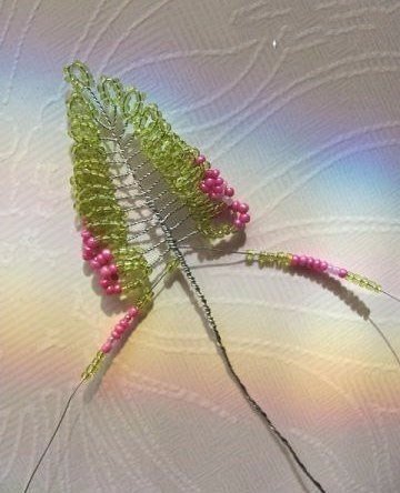 Потрясающая композиция из бисера Вереск