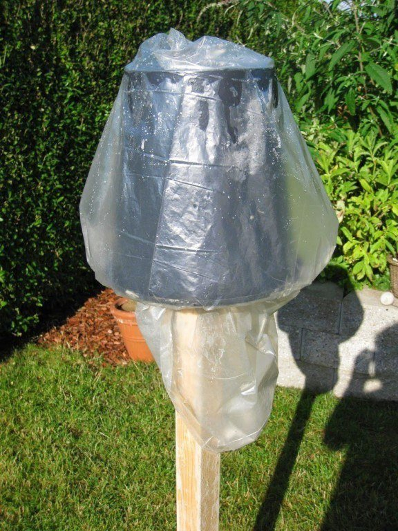 Декоративные кашпо из тряпки и цементного раствора