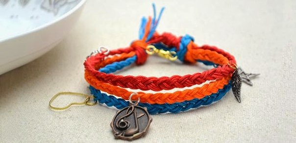 Тройной браслет. Мастер класс