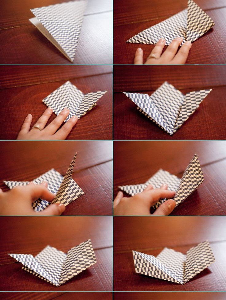 Букет из цветов в технике оригами