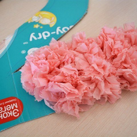 Цифры для праздника из салфеток и картона