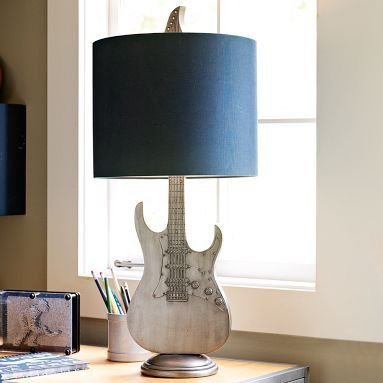 Из гитары...