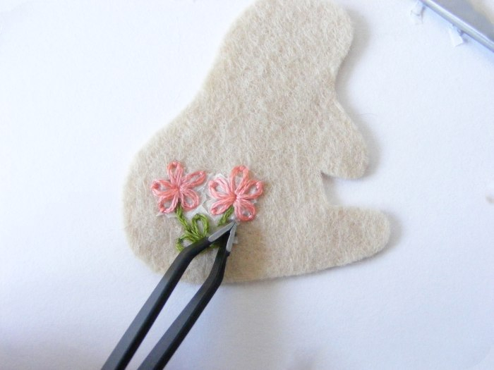 брошь - милый кролик от imanufatti