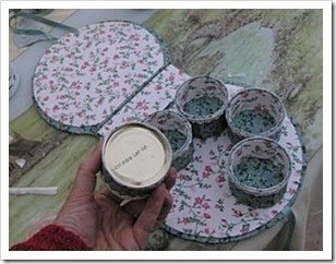 Коробочка для мелочей из ткани