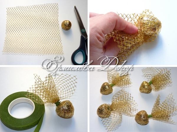 Корзина из конфет