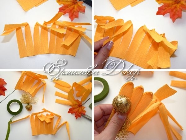 Корзина из конфет