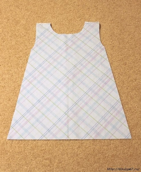 Шьем платье с рюшами из наволочки для малышки
