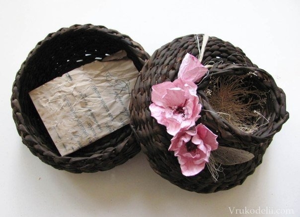 Шкатулка из газет. Мастер-класс Шкатулка из газет. Мастер-класс