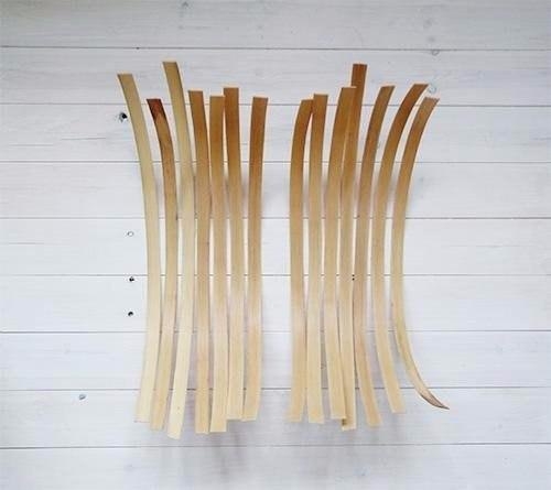 Как сплести корзинки из шпоновых лент