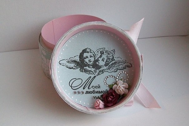 Шкатулка из бобины от скотча