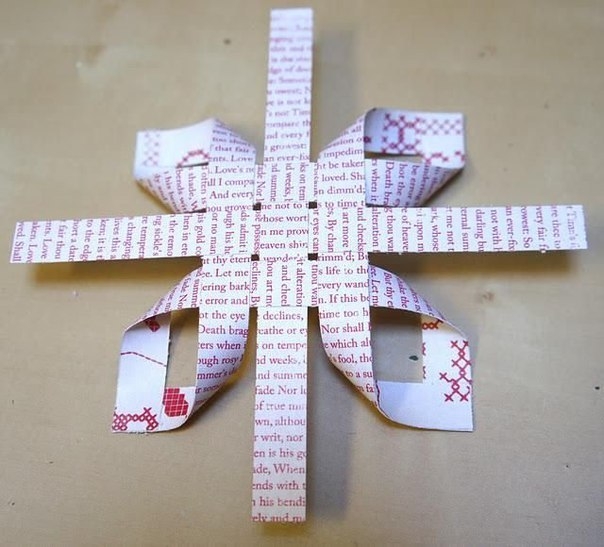 Снежинка своими руками из полосок бумаги