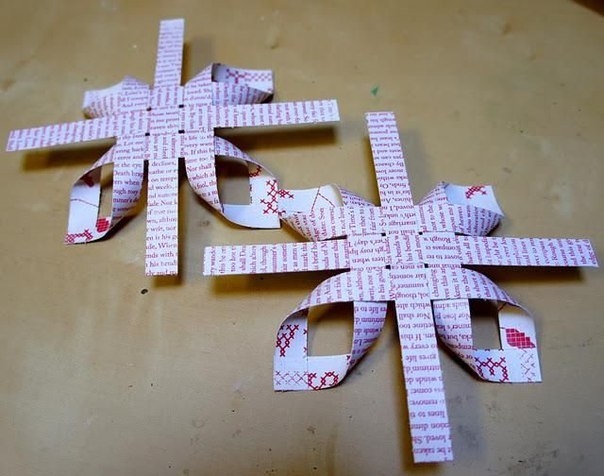 Снежинка своими руками из полосок бумаги