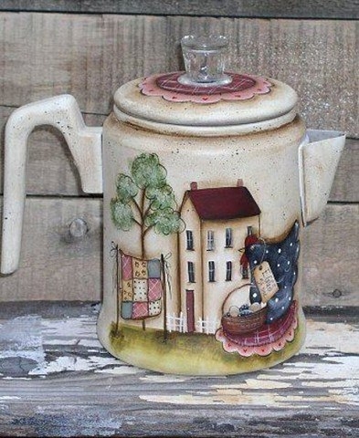 Любителям расписывать домашнюю утварь посвящается