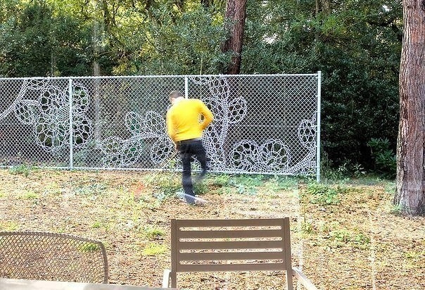 Забор из металла по схеме вязания крючком