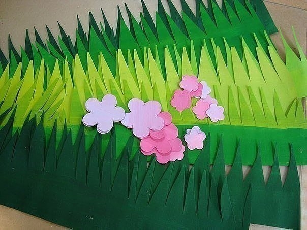 Поделка: корзина с цветами