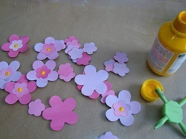 Поделка: корзина с цветами