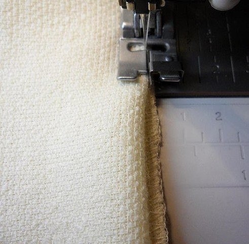 Потайной шов на швейной машинке