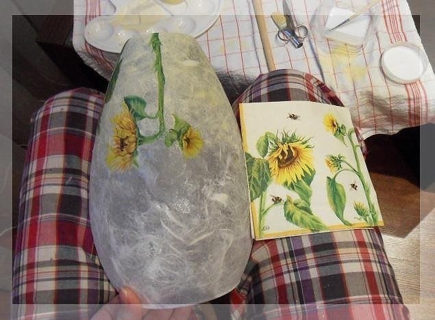 Мастер-класс быстрый декупаж стеклянной вазы