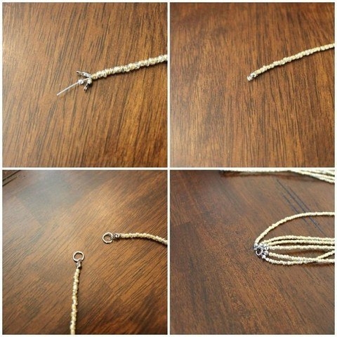 Простое ожерелье из бисера