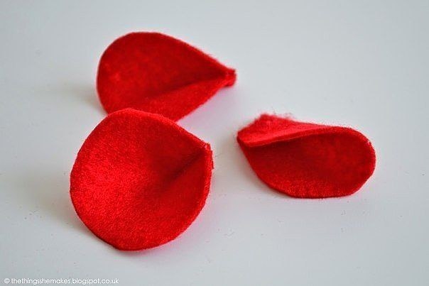 Фетровые маки своими руками.