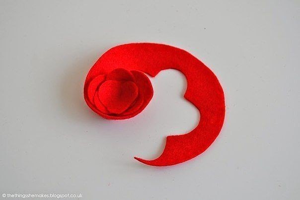 Фетровые маки своими руками.