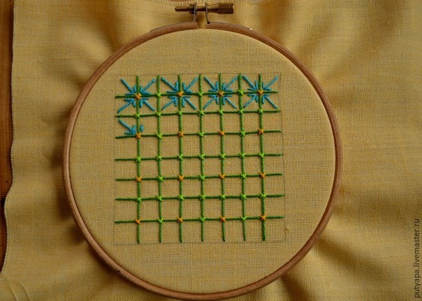 Декоративная сетка, или Крестик для ленивых. Мастер-класс