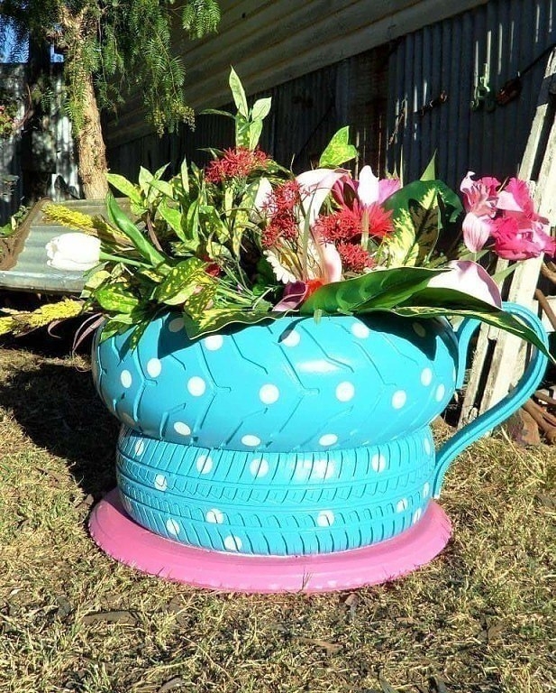 Поделки из покрышек