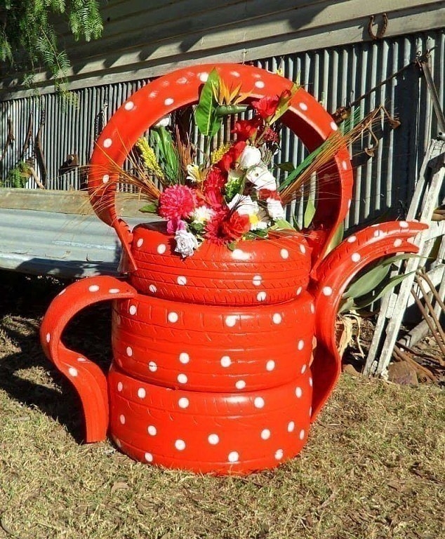 Поделки из покрышек