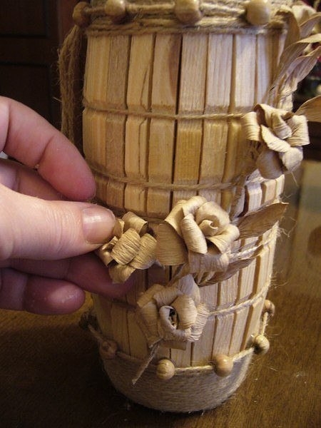 Винный бочонок из прищепок Винный бочонок из прищепок