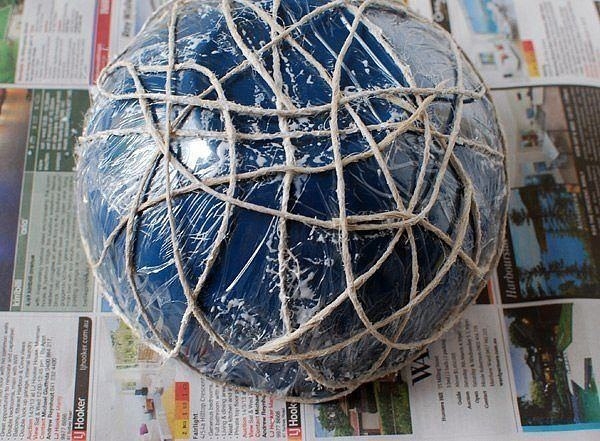 Мисочка из бечевки.