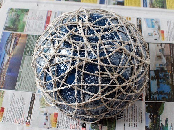 Мисочка из бечевки.