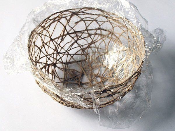 Мисочка из бечевки.